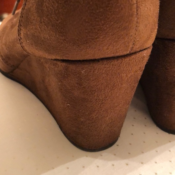 America Wedge Booties 11 Brown - Picture 6 of 8